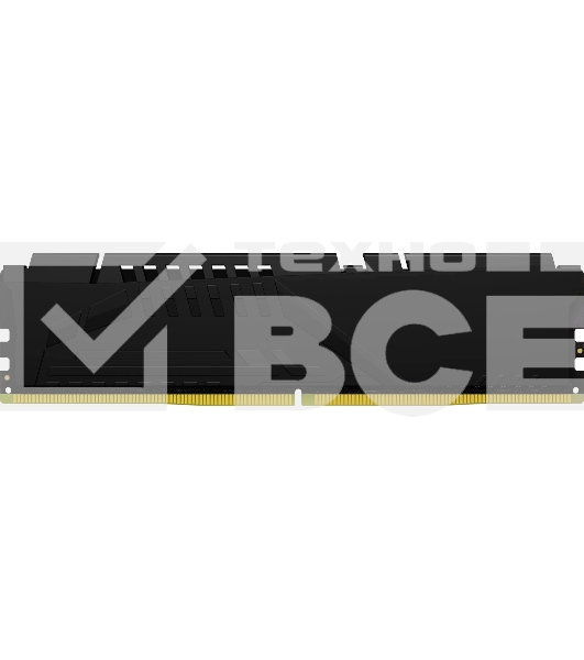 Оперативная память Kingston Fury Beast, DDR5, 32Gb (2x16GB), 6000MHz, CL30, DIMM, с радиатором, черный