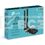 Адаптер 11AX 3000Mbps dual-band PCI-E adapter, 2402Mbps at 5G and 574Mbps at 2.4G, support Bluetooth 5.0, WPA2 encryption, two external Antennas., фото7