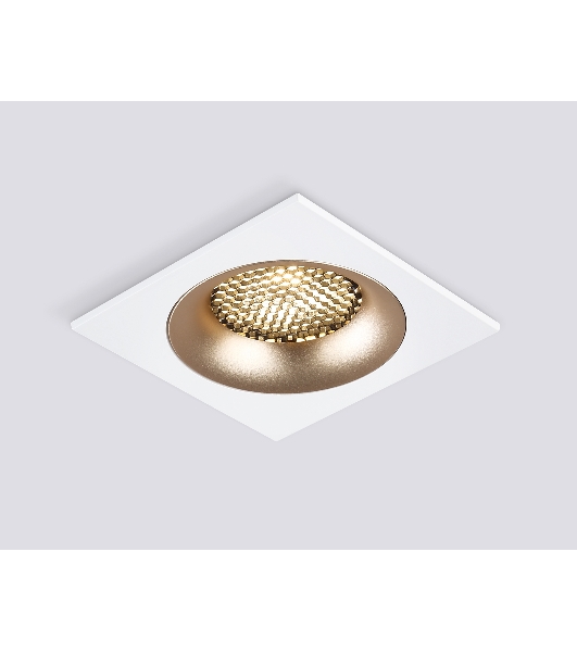 Светильник встраиваемый Ambrella light TN102728 WH/GD белый/золото GU5.3 92*92*23