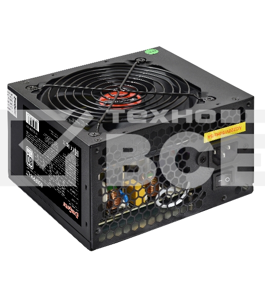 Блок питания ExeGate 650PPH-LT RTL (EX282046RUS), 650Вт, 80 PLUS, 120мм, черный