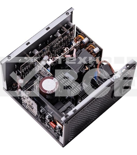 Игровой блок питания чёрный XPG COREREACTOR750G-BLACKCOLOR (модульный 750 Вт, PCIe-6шт, ATX v2.31, Active PFC, 120mm Fan, 80 Plus Gold)