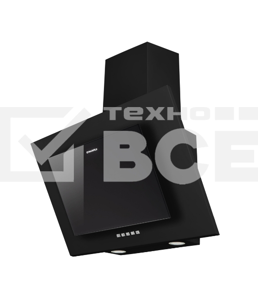 Вытяжка наклонная Maunfeld Tower C 60 черный, 60 см, 650 куб. м/ч, 51 дБ