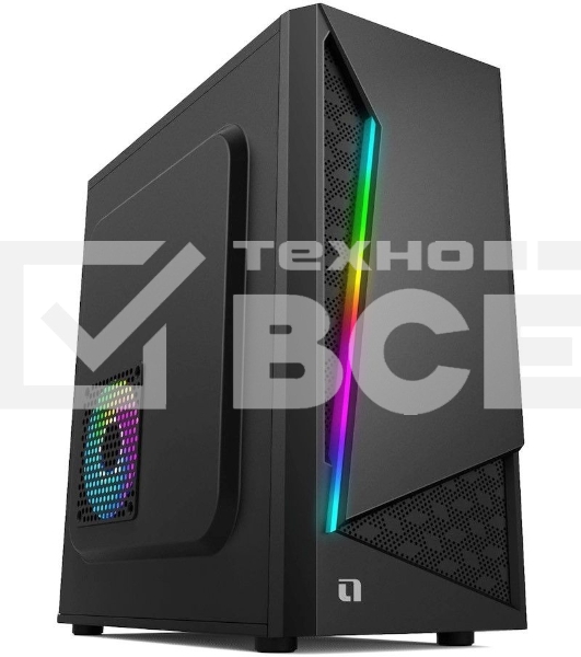 Компьютерный корпус Accord ACC-CL295RGB черный без БП ATX 4x120mm 2xUSB2.0 1xUSB3.0 audio