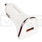 Автомобильная зарядка (от прикуривателя) 1USB 3.0A QC3.0 быстрая зарядка More Choice AC22QC белый, фото2