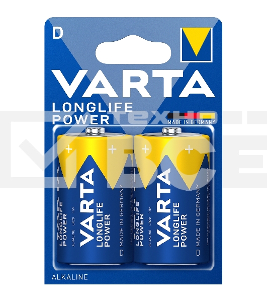 Батарейка VARTA LONGL. POWER D бл. 2