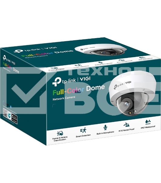 Камера видеонаблюдения цветная купольная IP-камера 4 Мп/ 4MP Full-Color Dome Network Camera