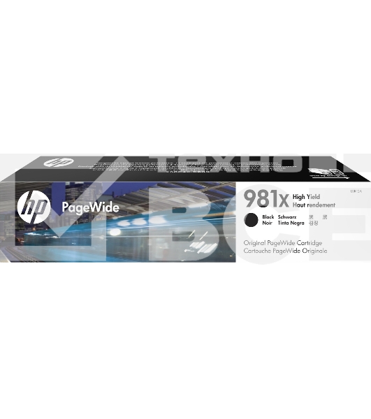 Картридж струйный HP 981X черный увеличенной емкости для HP Color PageWide Ent Flow MFP 586, 566 11000 стр.