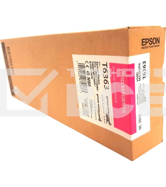 Картридж струйный Epson C13T636300 пурпурный (700 мл) для Stylus 7700, 7890, 7900, 9700, 9890, 9900, WT7900