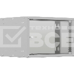 Шкаф коммутационный NTSS LIME (NTSS-WL6U5545GS) настенный 6U 550x450мм пер.дв.стекл несъемн.бок.пан. 30кг серый 110град., фото2