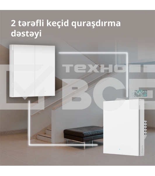 Умный выключатель Aqara Smart wall switch H1 ( (with neutral, single rocker) WS-EUK03