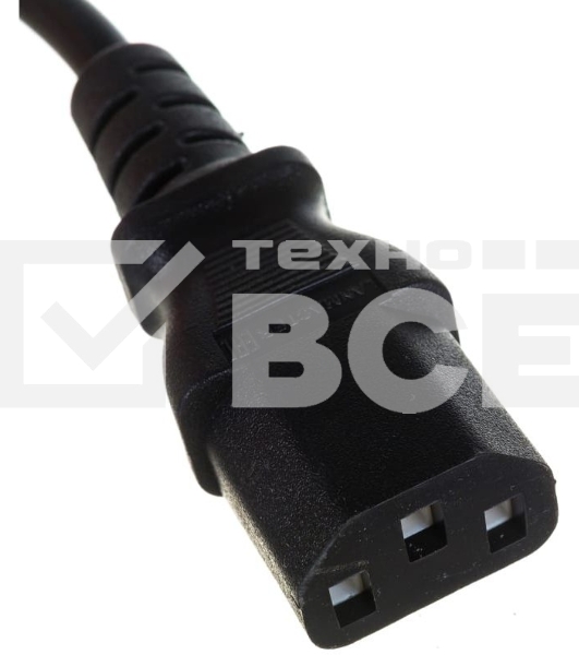 Шнур питания С13-C20, 3х0.75, 220В, 10А, черный,  2 метра