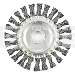 Щетка Matrix для УШМ, 125 мм, М14, Плоская, крученая проволока 0,5 мм, фото2