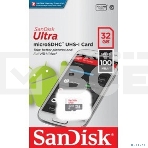 Флеш карта microSD 32GB SanDisk microSDHC Class 10 Ultra UHS-I 100MB/s, фото3