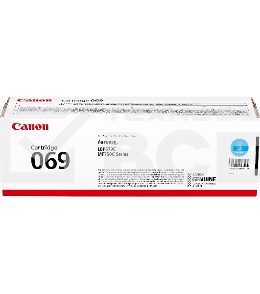 Картридж лазерный Canon 069C (5093C002) голубой (1900 стр.) для Canon MF752Cdw/754Cdw, LBP673Cdw