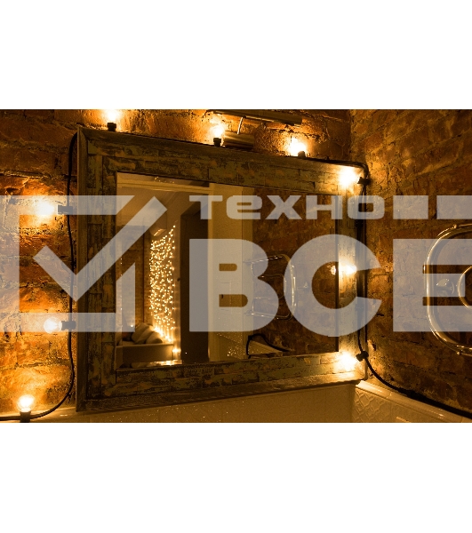 Гирлянда Neon-night LED Galaxy Bulb String 10м, черный каучук, 30 лампx6 LED теплый белый, влагостойкая IP65