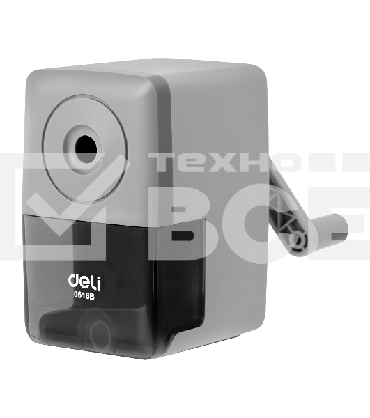 Точилка для карандашей механическая Deli E0616B, 1 отверстие, ассорти