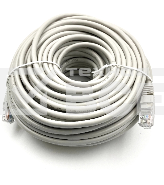 Патч-корд Buro UTP-5E-30M-G-LSZH серый UTP cat.5E RJ-45 (m)-RJ-45 (m) 30м
