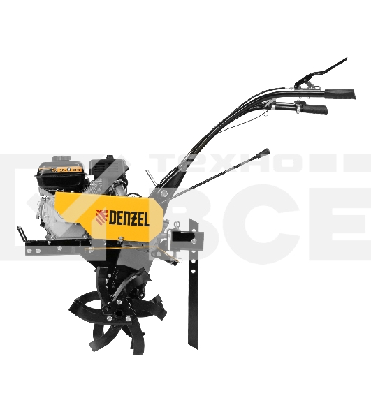 Мотоблок Denzel DPT-170, 7 л.с., ремен.сцеп, шир 85 см, глуб 35 см,фрез 3х3,ШОМ,скор 2В/1Н,кол 8