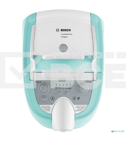 Пылесос Bosch BWD420HYG голубой, 2000 Вт, уборка сухая/влажная, пылесборник контейнер 4 л