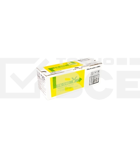 Картридж лазерный Kyocera TK-590Y (1T02KVANL0) желтый для FS-C2026MFP/C2126MFP/C2526MFP/C2626MFP/C5250DN 5000 стр.