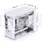 Корпус без блока питания Case JONSBO D31 MESH SCREEN, Mini-Tower, TG, no fans, 1xUSB-A 3.0 + 1xUSB-C 3.2, mATX, mDTX, mITX White, фото3