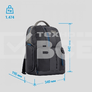 Рюкзак Piquadro Urban CA4550UB00BM/NGR черный/серый кожа