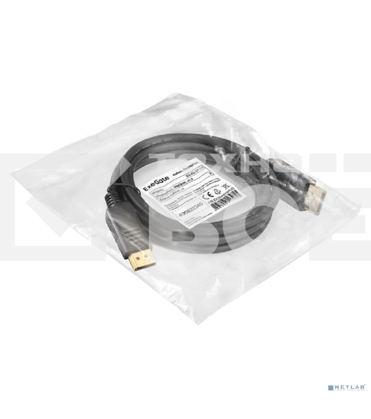 Кабель DisplayPort ExeGate EX-CC-DP-2.0 (20M/20M, 2м, v1.2)