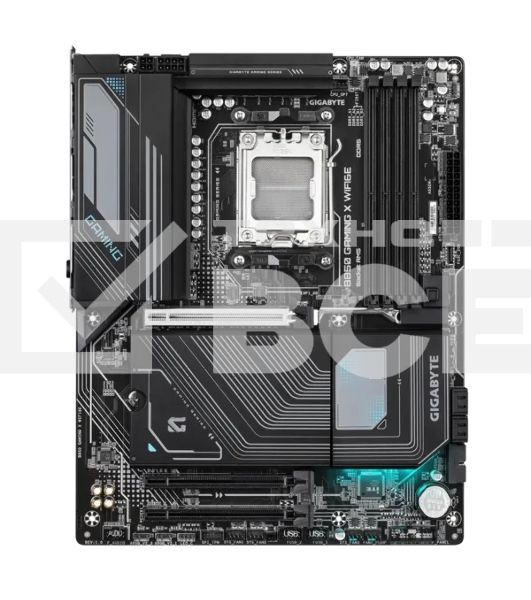 Материнская плата Gigabyte B850 GAMING X WIFI6E, AM5, AMD B850, 4xDDR5, 4xSATA, 3xM.2, 1xPCI-E 5.0 x16, 2xPCI-E 3.0 x1, 1xHDMI, 1xDP, 1x 2.5Gb LAN, 3xUSB-A 3.2 Gen 1, 1xUSB-A 3.2 Gen 2, 3xUSB-A 2.0, 1xUSB-C 3.2 Gen 2, 3x3.5 мм, 7.1, ATX