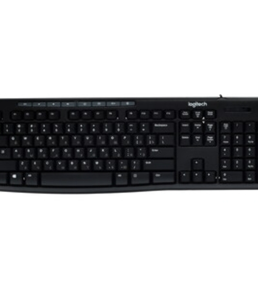 Комплект клавиатура+мышь Logitech Desktop MK200 проводной, USB, 1000 DPI, чёрный