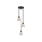 Светильник Ambrella light LH58112/3 BK/LW/SM черный/светлое дерево/дымчатый E14*3 max 40W D270*1200, фото7