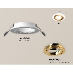 Комплект встраиваемого поворотного светильника Ambrella light XC7621083 SWH/PYG белый песок/золото желтое полированное MR16 GU5.3 (C7621, N7004), фото 1