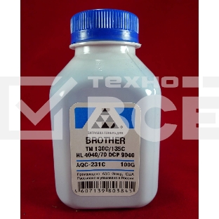 Тонер Brother TN 130C/135C HL 4040/50/70/DCP 9040 cyan (фл.100г.) AQC, фас.Россия