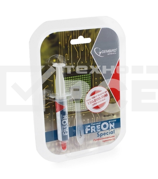 Термо паста Gembird FreOn Special GF-11-5 для радиаторов, 5гр, шприц