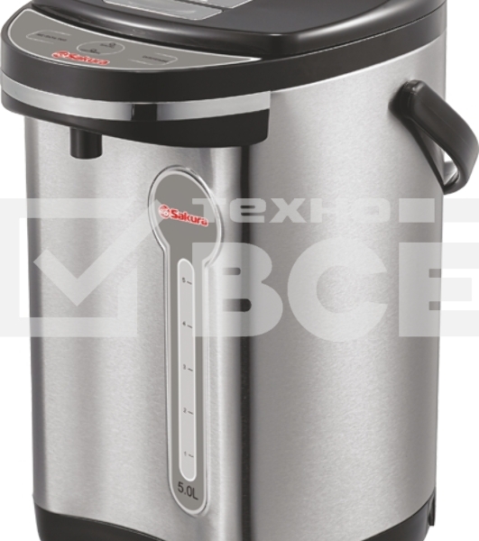Термопот Sakura SA-1335BS 5.0л черн/нерж
