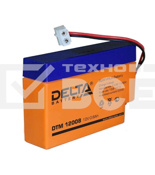 Батарея Delta DTM 12008 (12V 0.8Ah)