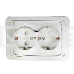 Розетка 2-м CLASSICO защ. шторки с заземл. 2128x бел. ASD / IN HOME 4690612000985, фото7