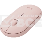 Мышь беспроводная Logitech Pebble M350 розовый, 1000 dpi, радиоканал, Bluetooth, USB, кнопки - 3, фото17
