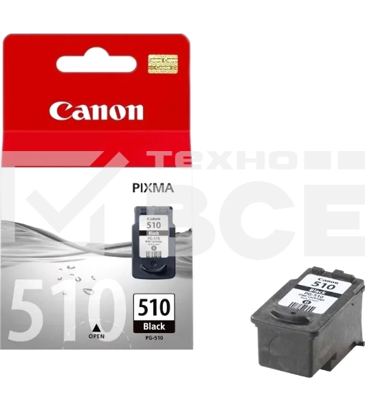 Картридж струйный PG-510Bk (2970B007) черный (220 стр.) для Canon PIXMA MP240, 260, 480, MX320, 330