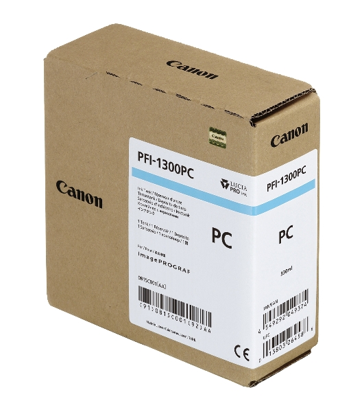Картридж струйный Canon PFI-1300 PC фото голубой (330 мл) для Canon imagePROGRAF PRO-2000, PRO-4000, PRO-4000S, PRO-6000S