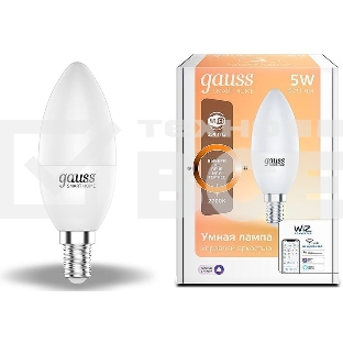 Лампа Светодиодная Gauss Smart Home DIM E14 C37 5 Вт 2700К 1/10/40