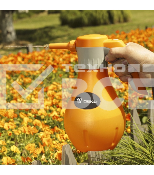 Опрыскиватель Deko DKSP14 аккум. 2л оранжевый/серый (065-0952)