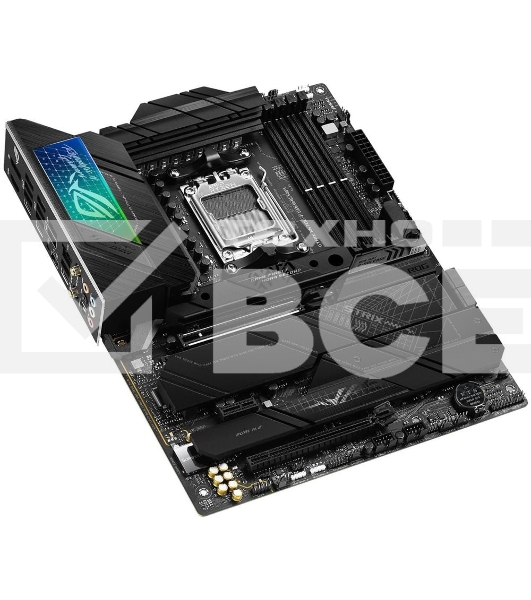 Материнская плата ASUS ROG STRIX X670E-F GAMING WIFI, AM5, AMD X670, 4xDDR5, 4xSATA, 4xM.2, 1xPCIe 5.0 x16, 1xPCIe 4.0 x4, 1xHDMI, 1xDP, 1x 2.5Gb LAN, 2xUSB-C 3.2 Gen 2, 2xUSB-C 3.2 Gen 2x2, 2xUSB-A 2.0, 7xUSB-A 3.2 Gen 2, 5x3.5 мм, 7.1, ATX