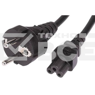 Кабель Buro IEC C5 (3-pin) Евровилка 3м (BU-PCAB-3-3PIN)