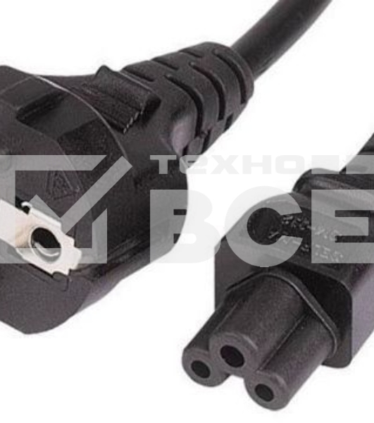 Кабель Buro IEC C5 (3-pin) Евровилка 3м (BU-PCAB-3-3PIN)