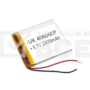 Аккумулятор Li-Pol (батарея) 4*60*60мм 2pin 3.7V/2800mAh