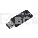 Флеш диск GoPower SLIDER 32GB USB2.0 пластик черный матовый (1/50/1000), фото 1