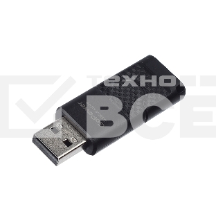 Флеш диск GoPower SLIDER 32GB USB2.0 пластик черный матовый (1/50/1000)
