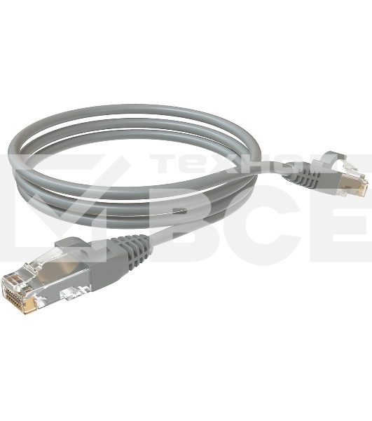 Патч-корд Sysmatrix PC 4545.5EU26.2LSZHGY U/UTP RJ-45 вил.-вилка RJ-45 кат.5E 2м серый LSZH