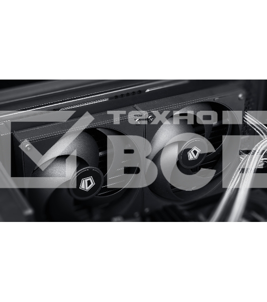 Вентилятор для корпуса ID-Cooling AS-120-K черный, 120 мм, 2000 об/мин, 27.2 дБ, 4 pin