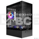 Компьютерный корпус Ginzzu CL475 mATX FAN 3*12LC4 передняя панель Стекло, фото4